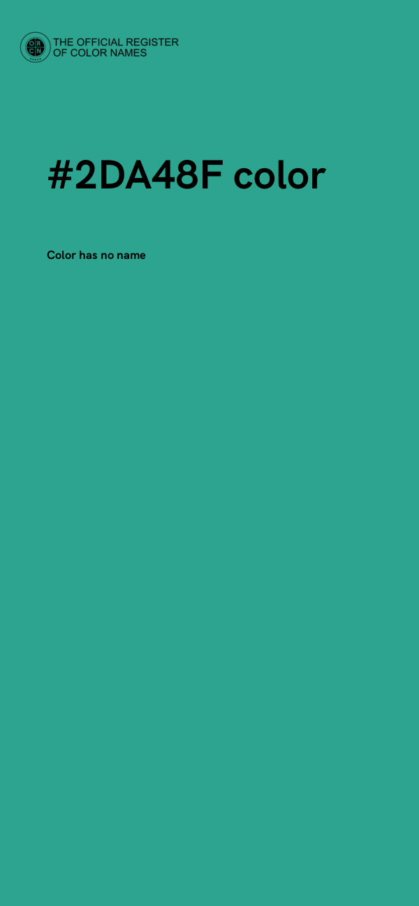#2DA48F color image