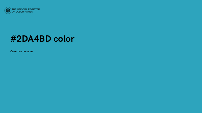 #2DA4BD color image