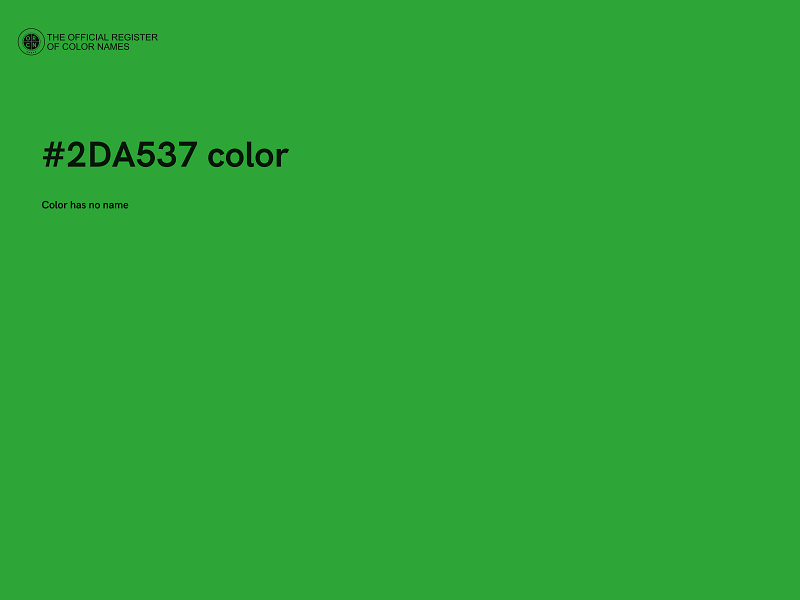 #2DA537 color image