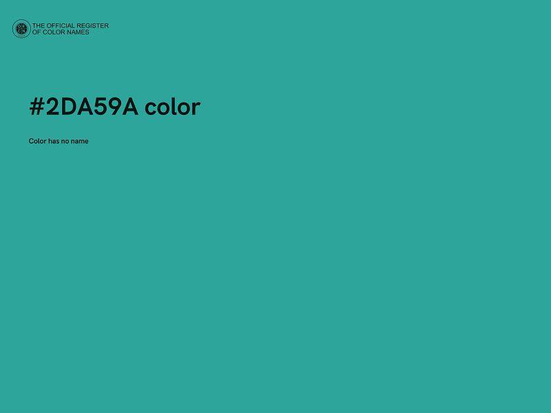 #2DA59A color image