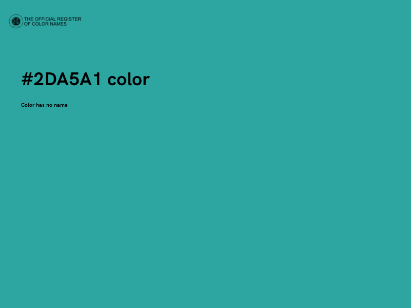 #2DA5A1 color image