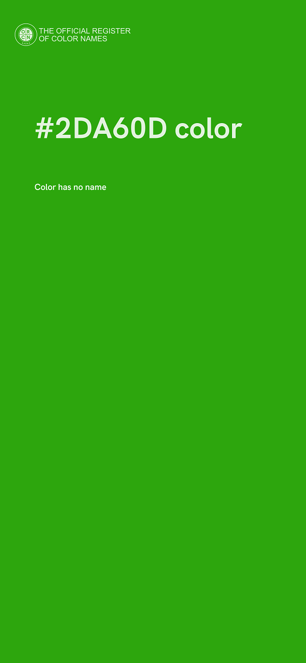 #2DA60D color image