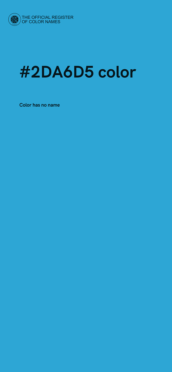 #2DA6D5 color image