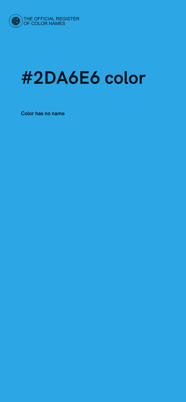 #2DA6E6 color image