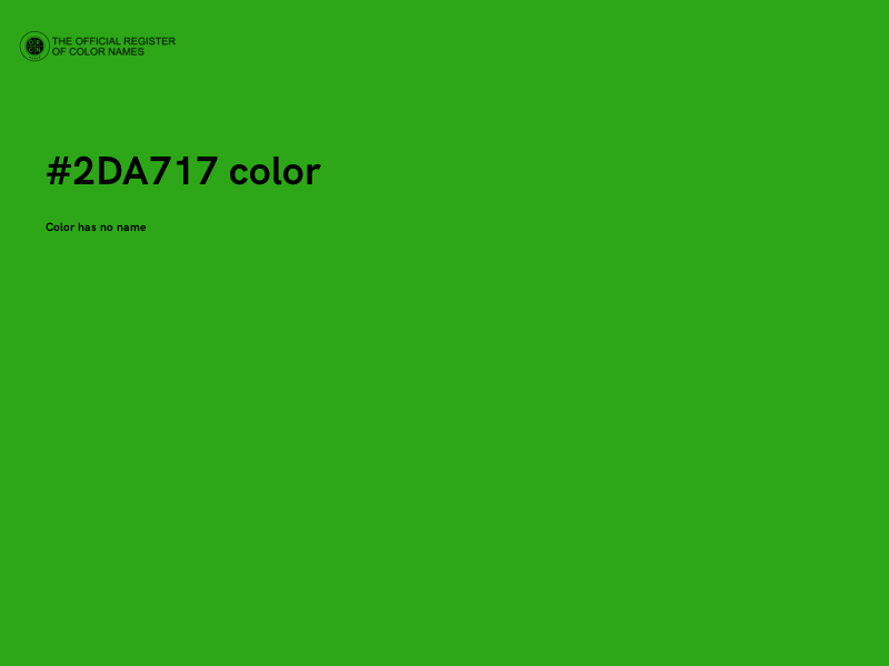 #2DA717 color image