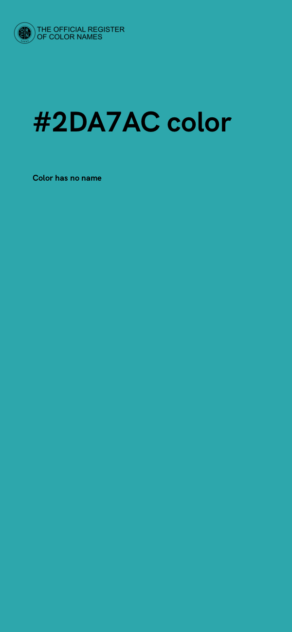 #2DA7AC color image