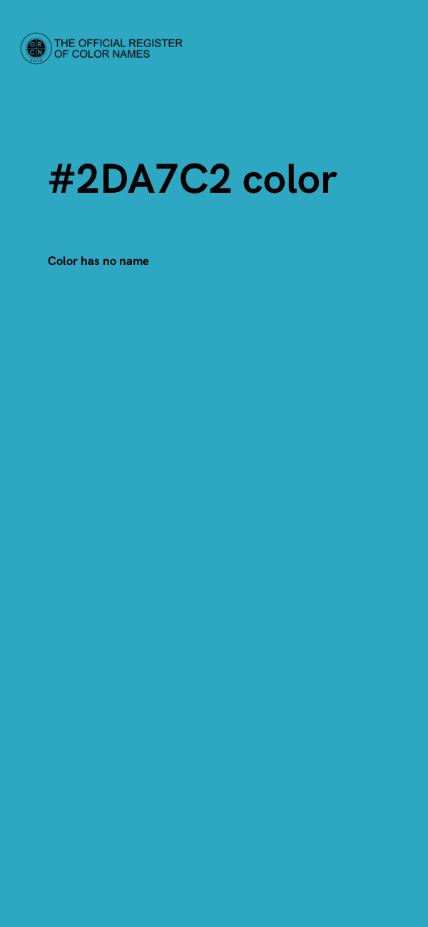 #2DA7C2 color image