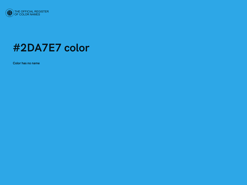 #2DA7E7 color image