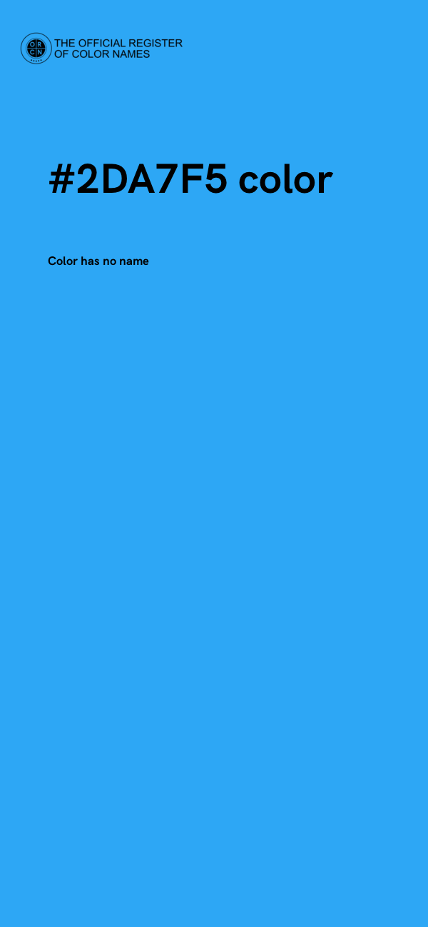 #2DA7F5 color image