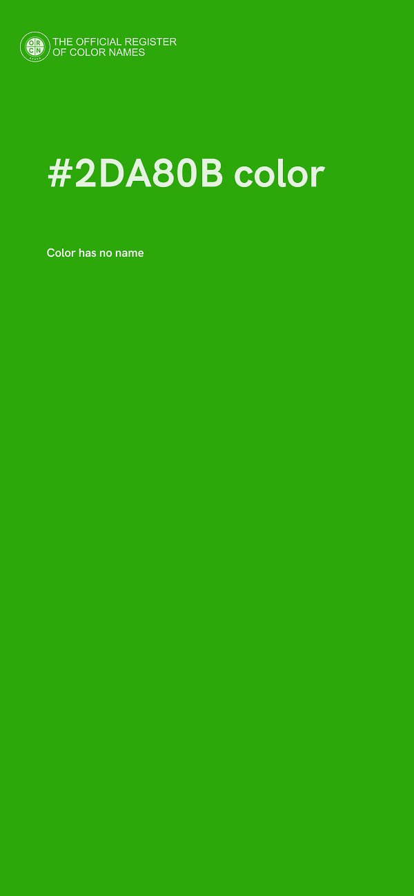 #2DA80B color image
