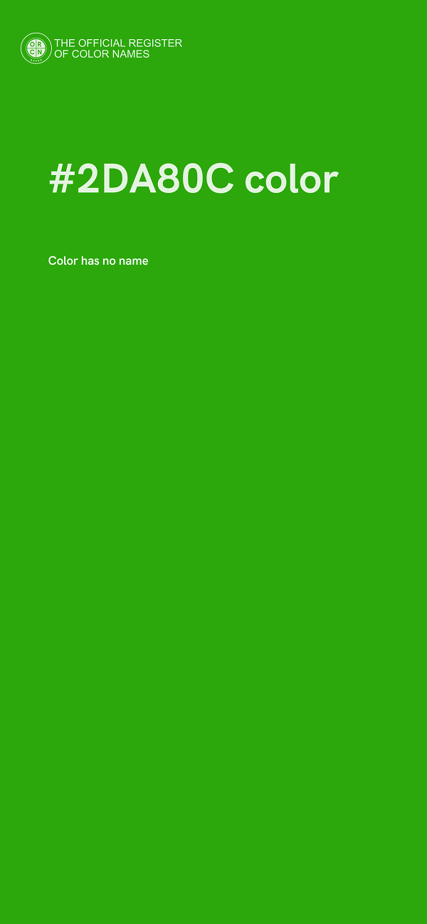 #2DA80C color image