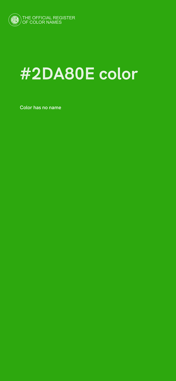 #2DA80E color image