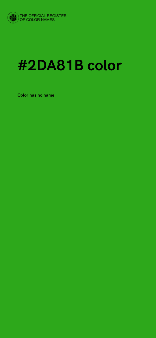 #2DA81B color image