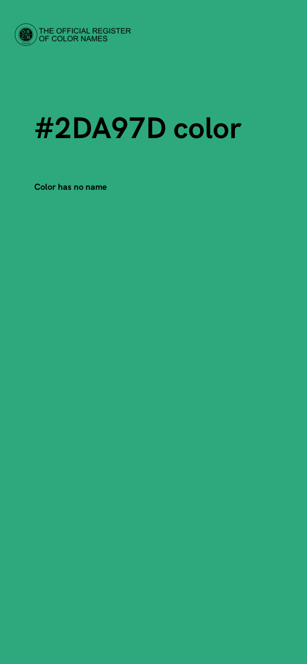 #2DA97D color image
