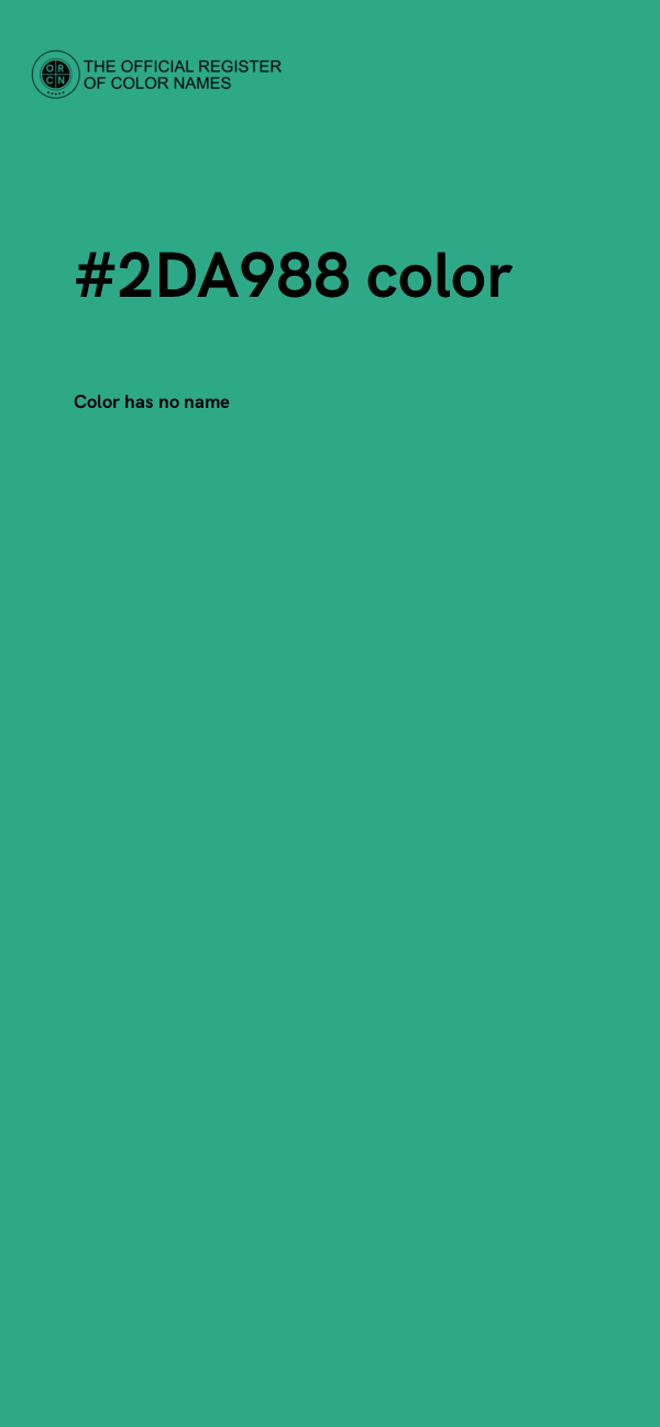 #2DA988 color image