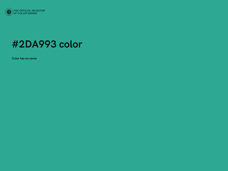 #2DA993 color image