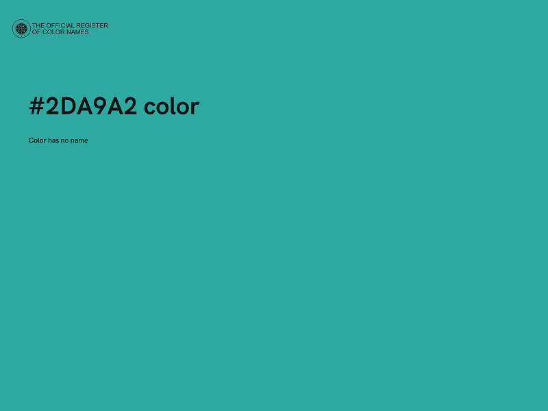 #2DA9A2 color image