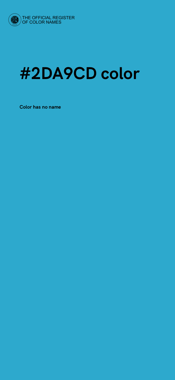 #2DA9CD color image