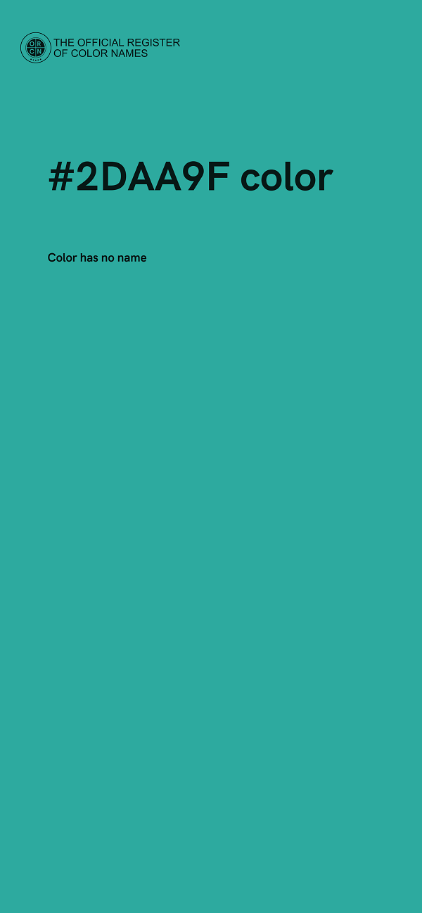 #2DAA9F color image