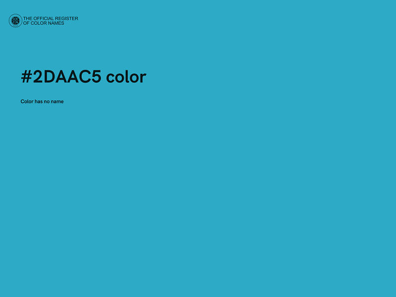 #2DAAC5 color image