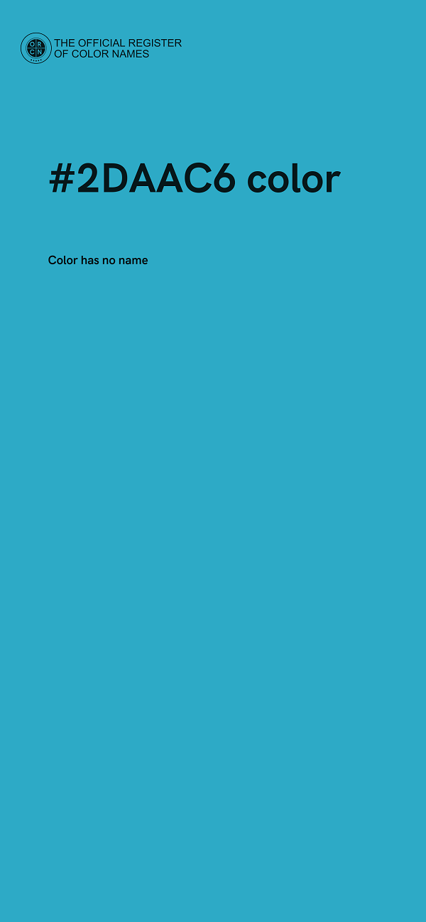 #2DAAC6 color image