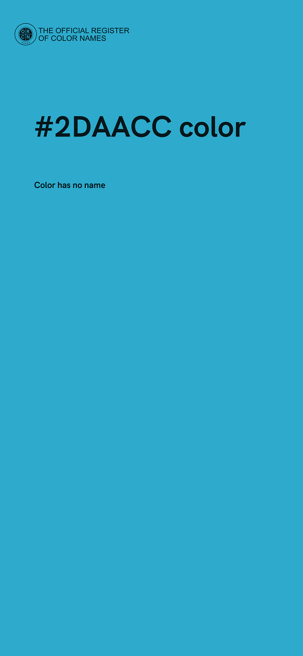 #2DAACC color image