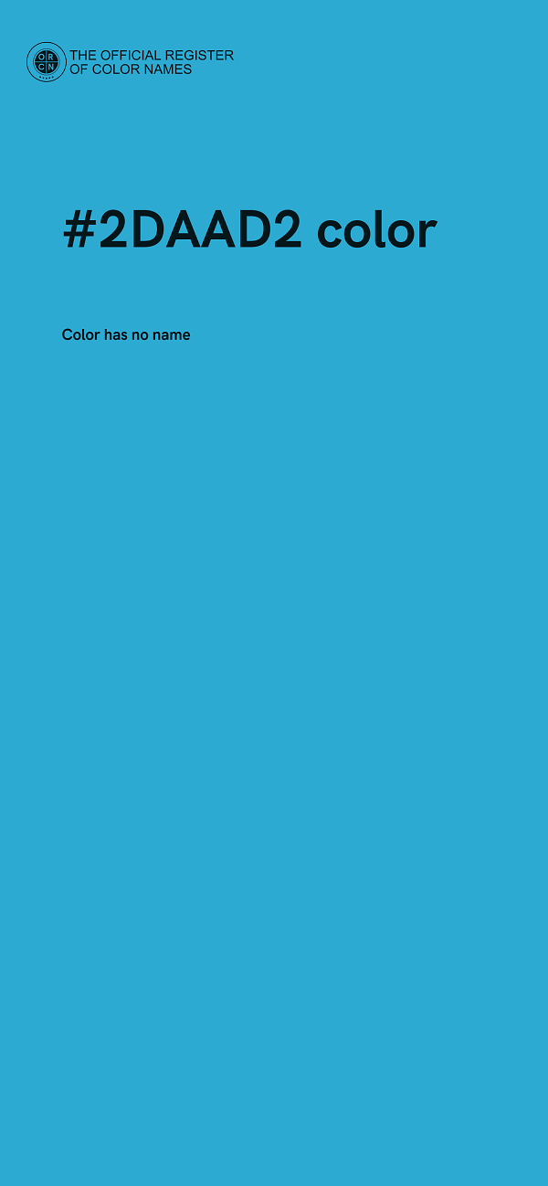 #2DAAD2 color image