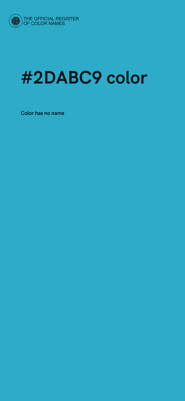 #2DABC9 color image