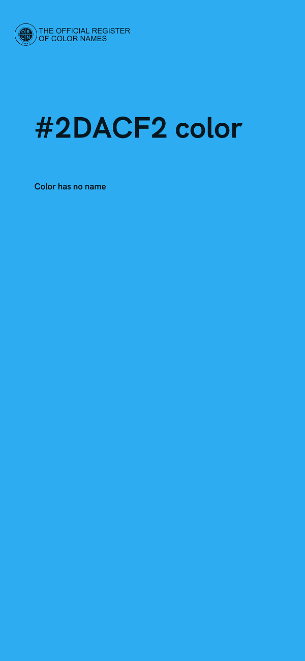 #2DACF2 color image