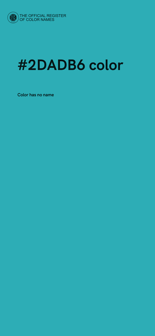#2DADB6 color image