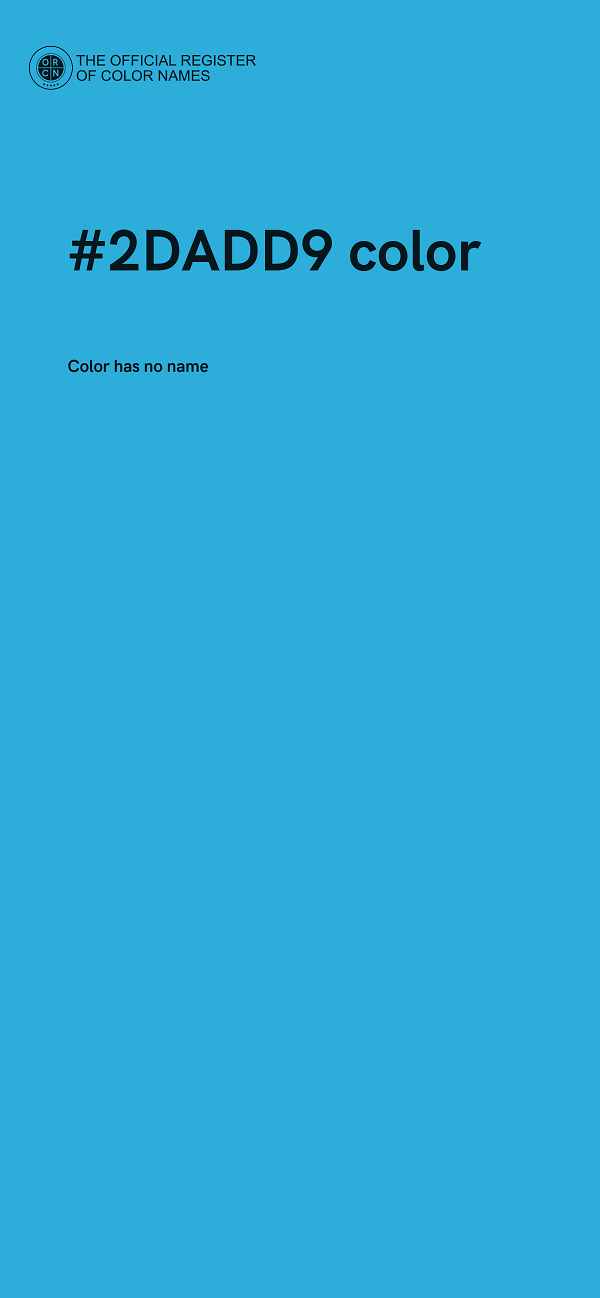 #2DADD9 color image
