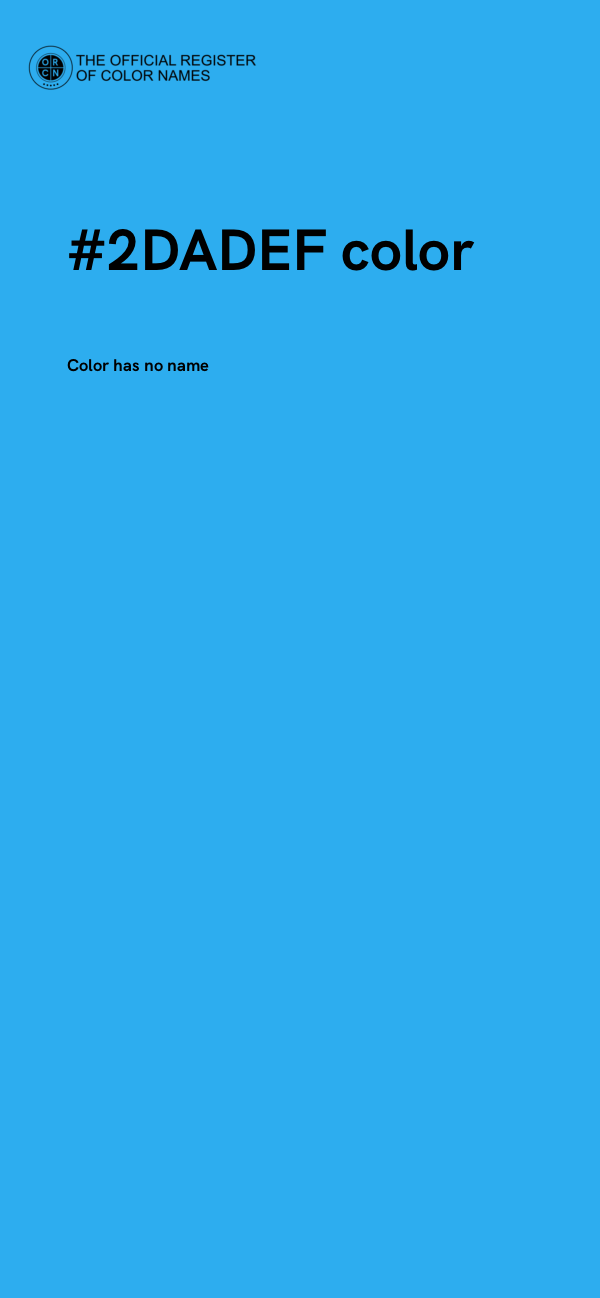 #2DADEF color image