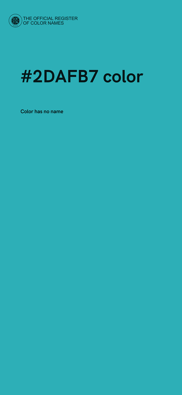#2DAFB7 color image