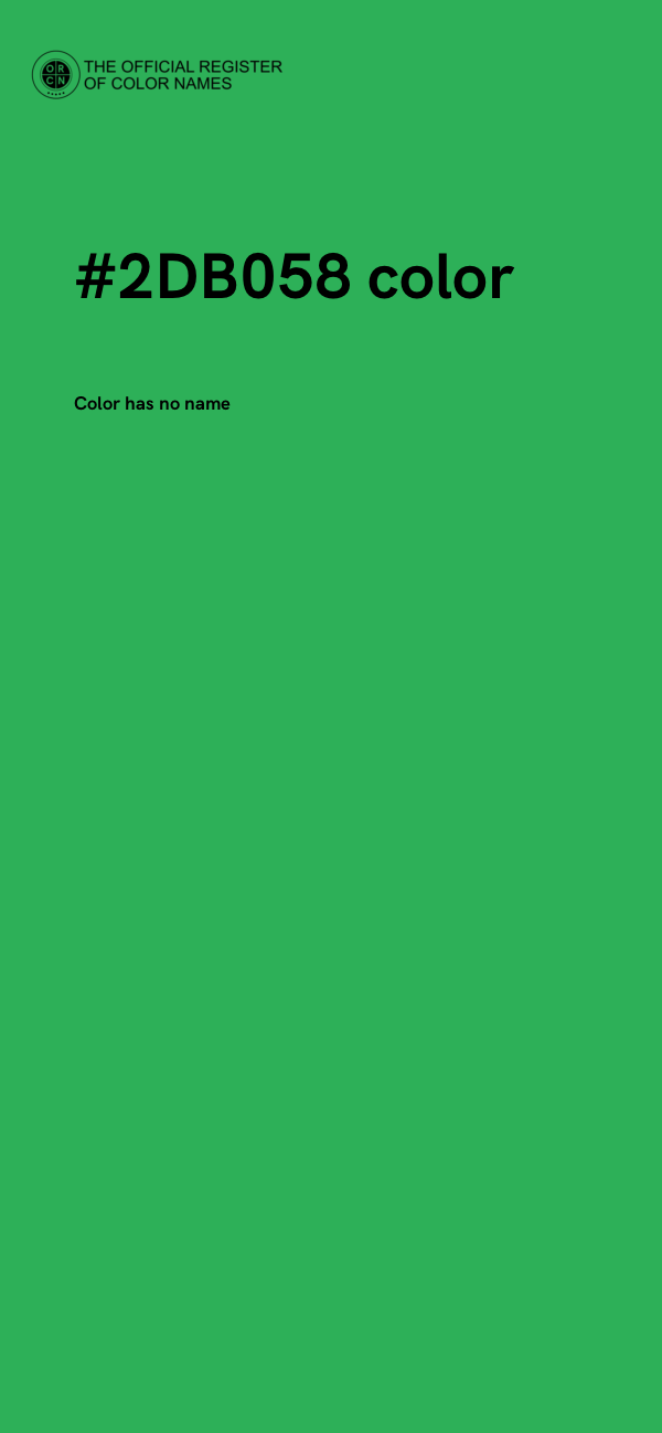 #2DB058 color image