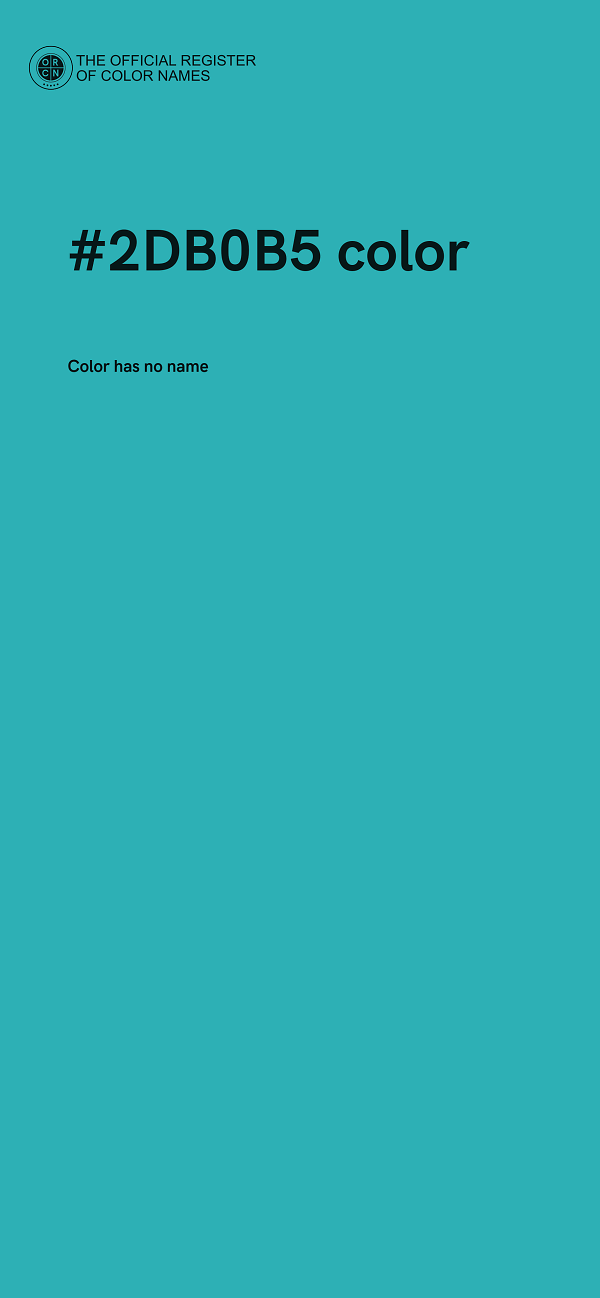 #2DB0B5 color image