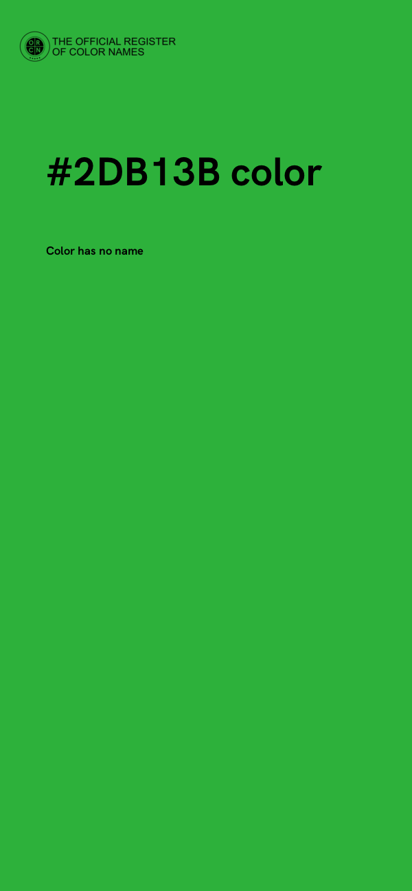 #2DB13B color image