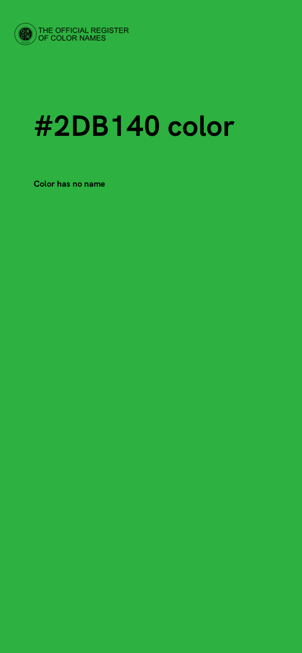 #2DB140 color image