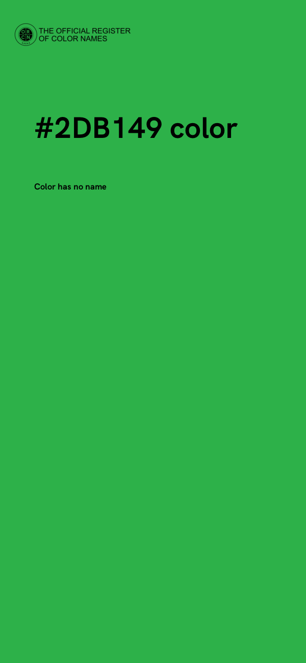 #2DB149 color image
