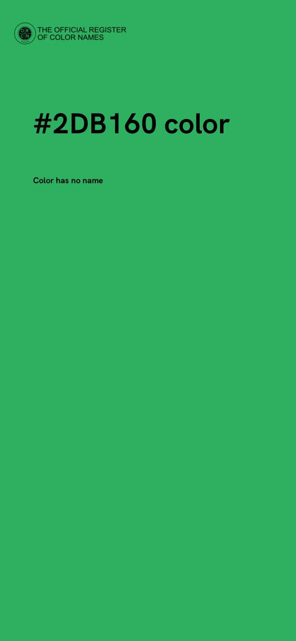 #2DB160 color image