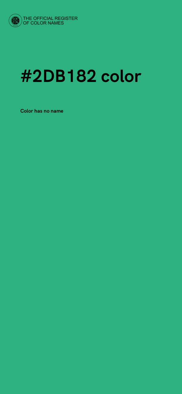 #2DB182 color image
