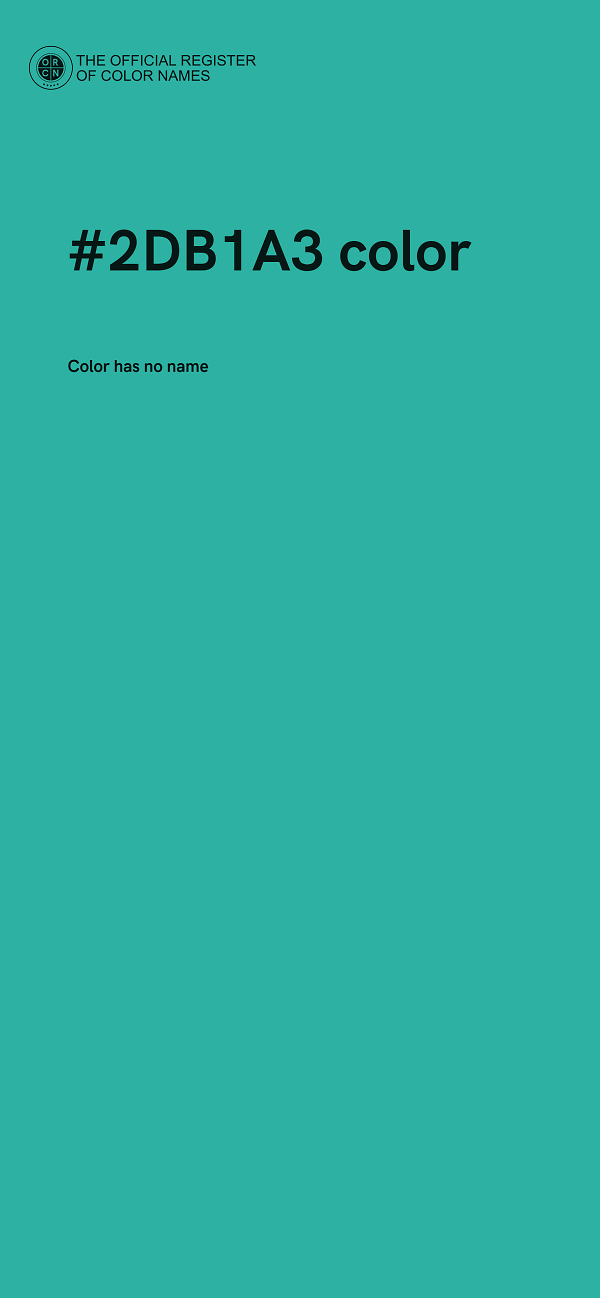 #2DB1A3 color image