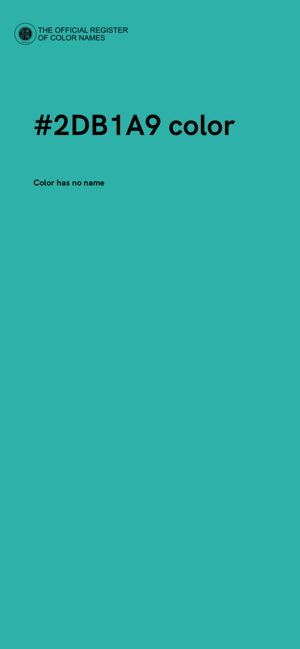 #2DB1A9 color image