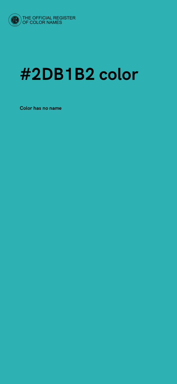 #2DB1B2 color image