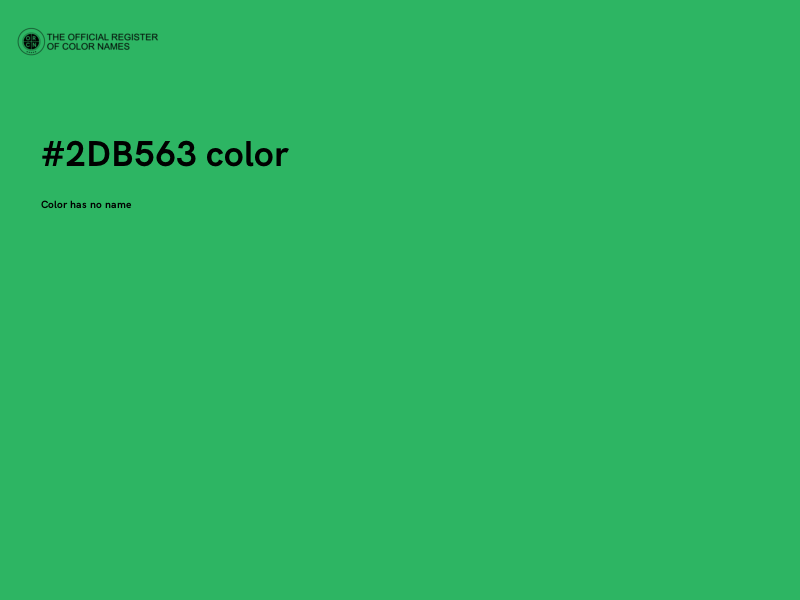 #2DB563 color image
