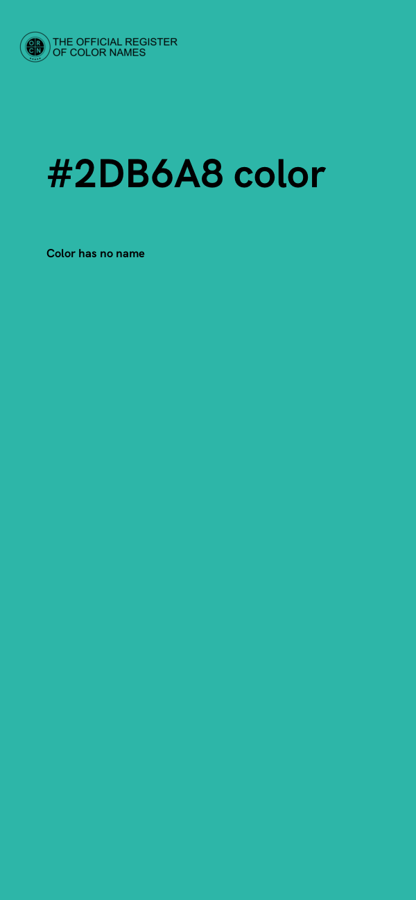 #2DB6A8 color image