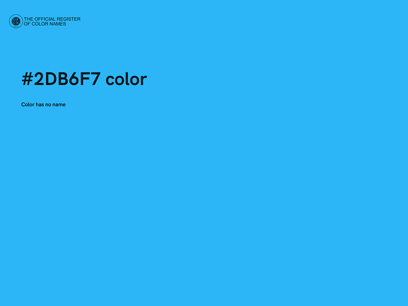 #2DB6F7 color image