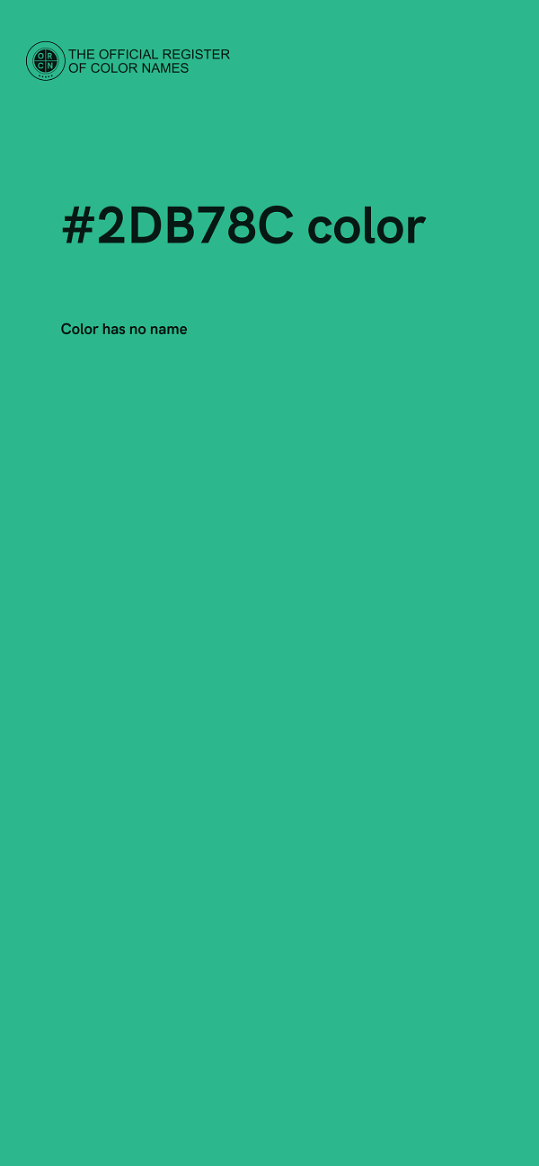 #2DB78C color image