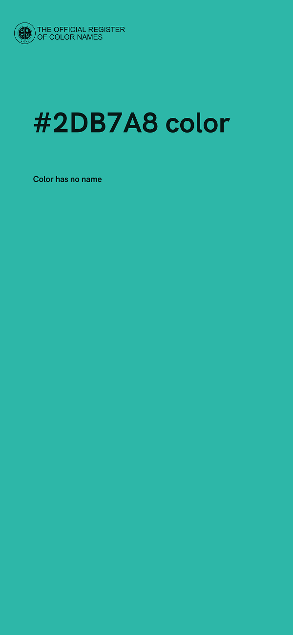#2DB7A8 color image