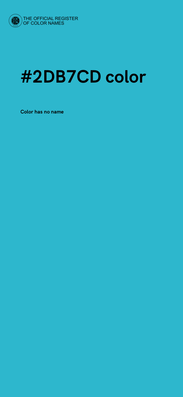#2DB7CD color image