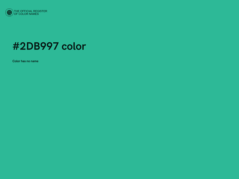 #2DB997 color image